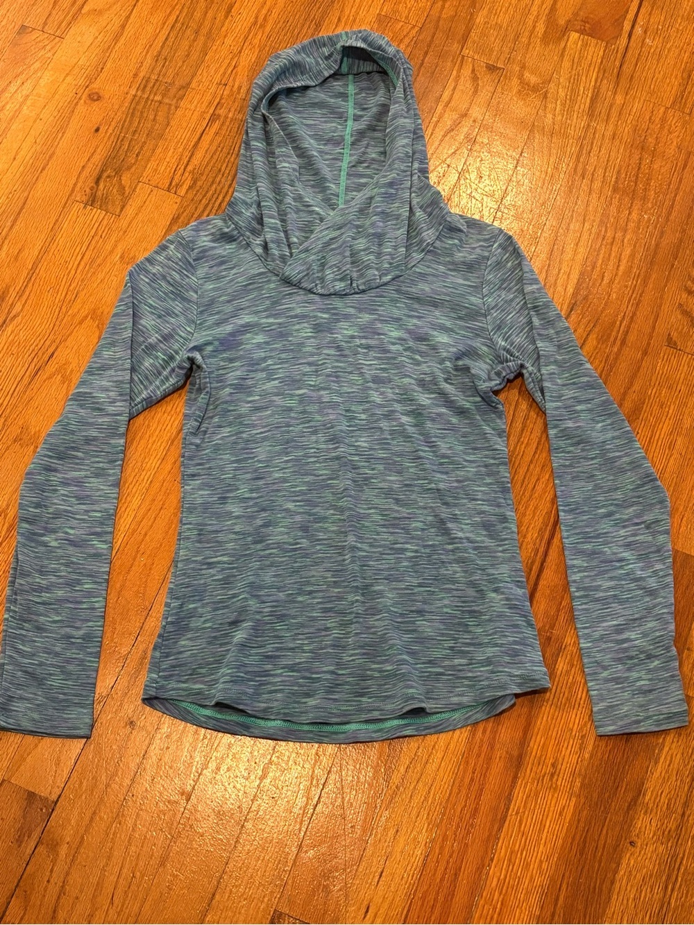Columbia Women's Lightweight Hooded Long-Sleeve Top - Blue Heather M